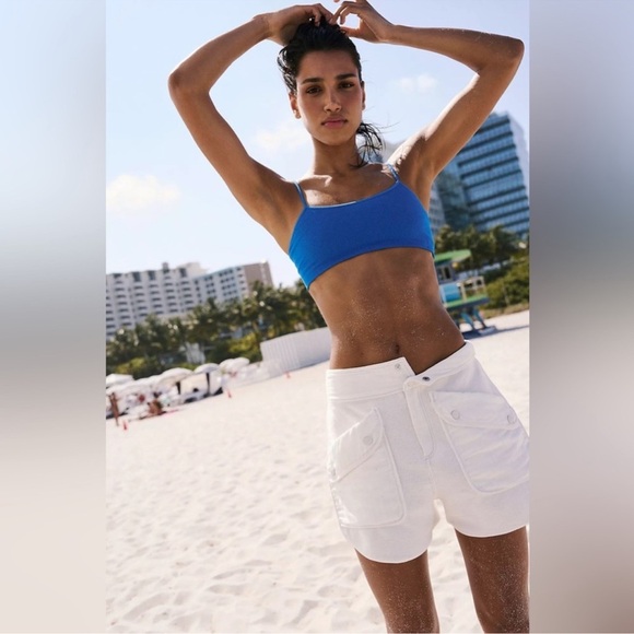 New Free People Movement Timko Shorts Sweat Loose Baggy Slouchy White XL - Picture 10 of 12